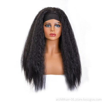 aishihair headband wigs for black woman kinky curly headband wig headband for wigs